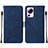 Custodia Portafoglio In Pelle Cover con Supporto YB2 per Xiaomi Mi 12 Lite NE 5G Blu
