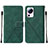 Custodia Portafoglio In Pelle Cover con Supporto YB2 per Xiaomi Mi 12 Lite NE 5G Verde