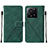 Custodia Portafoglio In Pelle Cover con Supporto YB2 per Xiaomi Mi 13T 5G Verde