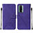 Custodia Portafoglio In Pelle Cover con Supporto YB2 per Xiaomi Poco F5 Pro 5G Viola