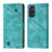 Custodia Portafoglio In Pelle Cover con Supporto YB2 per Xiaomi Redmi Note 11 4G (2022) Verde