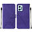 Custodia Portafoglio In Pelle Cover con Supporto YB2 per Xiaomi Redmi Note 12 4G Viola