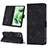 Custodia Portafoglio In Pelle Cover con Supporto YB2 per Xiaomi Redmi Note 12 5G