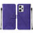 Custodia Portafoglio In Pelle Cover con Supporto YB2 per Xiaomi Redmi Note 12 Explorer Viola