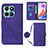 Custodia Portafoglio In Pelle Cover con Supporto YB3 per Huawei Honor X6a Viola