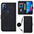 Custodia Portafoglio In Pelle Cover con Supporto YB3 per Motorola Moto G Play Gen 2 Nero