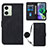 Custodia Portafoglio In Pelle Cover con Supporto YB3 per Motorola Moto G54 5G Nero