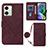 Custodia Portafoglio In Pelle Cover con Supporto YB3 per Motorola Moto G54 5G Rosso