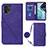 Custodia Portafoglio In Pelle Cover con Supporto YB3 per Motorola Moto G72 Viola