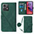 Custodia Portafoglio In Pelle Cover con Supporto YB3 per Motorola Moto G84 5G Verde