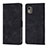 Custodia Portafoglio In Pelle Cover con Supporto YB3 per Nokia C12 Nero