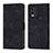 Custodia Portafoglio In Pelle Cover con Supporto YB3 per Nokia C22 Nero