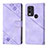 Custodia Portafoglio In Pelle Cover con Supporto YB3 per Nokia C22 Viola