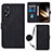 Custodia Portafoglio In Pelle Cover con Supporto YB3 per Oppo A18 Nero