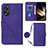 Custodia Portafoglio In Pelle Cover con Supporto YB3 per Oppo A18 Viola