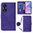 Custodia Portafoglio In Pelle Cover con Supporto YB3 per Oppo A78 5G Viola