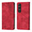 Custodia Portafoglio In Pelle Cover con Supporto YB3 per Sony Xperia 1 V Rosso