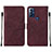 Custodia Portafoglio In Pelle Cover con Supporto YB4 per Motorola Moto G Play Gen 2