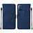 Custodia Portafoglio In Pelle Cover con Supporto YB4 per Motorola Moto G Play Gen 2