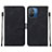 Custodia Portafoglio In Pelle Cover con Supporto YB4 per Xiaomi Poco C55