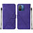 Custodia Portafoglio In Pelle Cover con Supporto YB4 per Xiaomi Poco C55 Viola