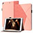 Custodia Portafoglio In Pelle Cover con Supporto YX1 per Apple iPad 10.2 (2019) Oro Rosa