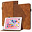 Custodia Portafoglio In Pelle Cover con Supporto YX1 per Apple iPad Air Marrone