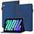 Custodia Portafoglio In Pelle Cover con Supporto YX1 per Apple iPad Mini 6 Blu