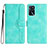 Custodia Portafoglio In Pelle Cover con Supporto YX1 per Oppo A16 Verde