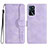 Custodia Portafoglio In Pelle Cover con Supporto YX1 per Oppo A16 Viola