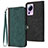 Custodia Portafoglio In Pelle Cover con Supporto YX1 per Xiaomi Mi 13 Lite 5G Verde