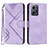 Custodia Portafoglio In Pelle Cover con Supporto YX1 per Xiaomi Redmi Note 12 4G Lavanda