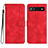 Custodia Portafoglio In Pelle Cover con Supporto YX2 per Google Pixel 6a 5G Rosso