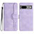 Custodia Portafoglio In Pelle Cover con Supporto YX2 per Google Pixel 7 5G Viola