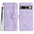 Custodia Portafoglio In Pelle Cover con Supporto YX2 per Google Pixel 7 Pro 5G Viola