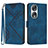 Custodia Portafoglio In Pelle Cover con Supporto YX2 per Huawei Honor 90 5G Blu