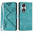 Custodia Portafoglio In Pelle Cover con Supporto YX2 per Huawei Honor 90 5G Verde