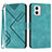 Custodia Portafoglio In Pelle Cover con Supporto YX2 per Motorola Moto G 5G (2023) Verde