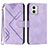 Custodia Portafoglio In Pelle Cover con Supporto YX2 per Motorola Moto G 5G (2023) Viola