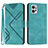 Custodia Portafoglio In Pelle Cover con Supporto YX2 per Motorola Moto G Power 5G (2023) Verde