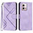 Custodia Portafoglio In Pelle Cover con Supporto YX2 per Motorola Moto G Stylus (2023) 4G Viola