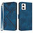 Custodia Portafoglio In Pelle Cover con Supporto YX2 per Motorola Moto G53j 5G