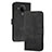 Custodia Portafoglio In Pelle Cover con Supporto YX2 per Nokia C300 Nero