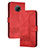 Custodia Portafoglio In Pelle Cover con Supporto YX2 per Nokia G10 Rosso