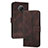 Custodia Portafoglio In Pelle Cover con Supporto YX2 per Nokia G30 Marrone