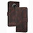 Custodia Portafoglio In Pelle Cover con Supporto YX2 per Nokia G300 5G Marrone