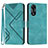 Custodia Portafoglio In Pelle Cover con Supporto YX2 per Oppo A18 Verde