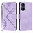 Custodia Portafoglio In Pelle Cover con Supporto YX2 per Oppo A18 Viola