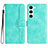 Custodia Portafoglio In Pelle Cover con Supporto YX2 per Samsung Galaxy S24 5G Verde