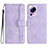 Custodia Portafoglio In Pelle Cover con Supporto YX2 per Xiaomi Mi 12 Lite NE 5G Viola